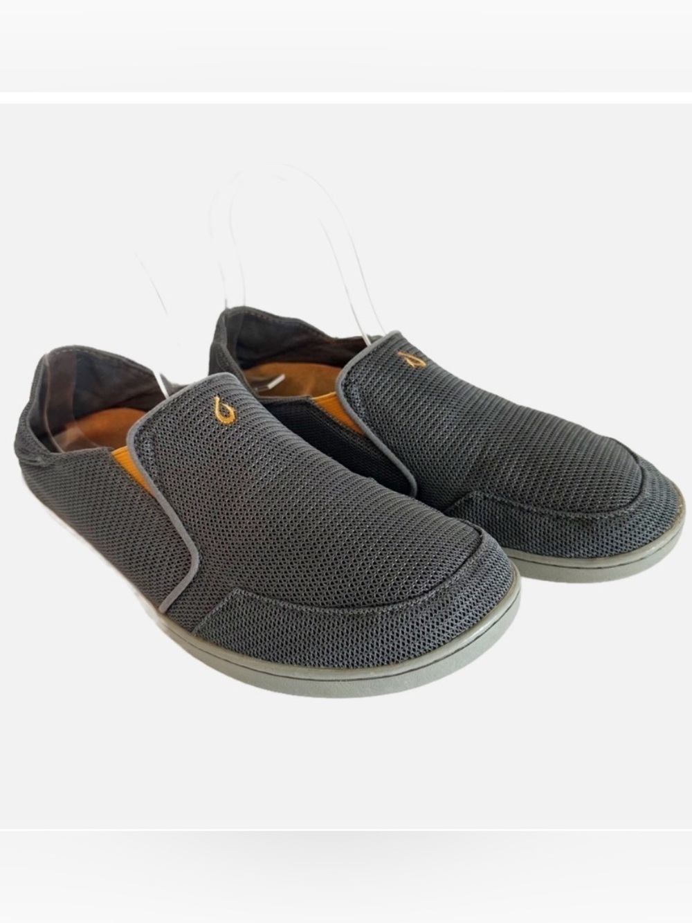 Olukai Nohea Dark Shadow Slip On Loafer Mesh Casual Sneaker US Mens 8